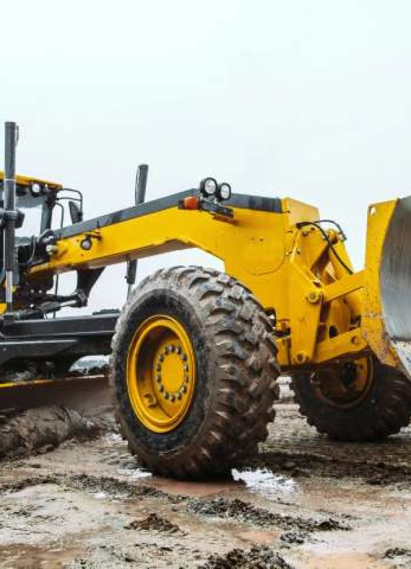 Road grader - heavy earth moving dirty